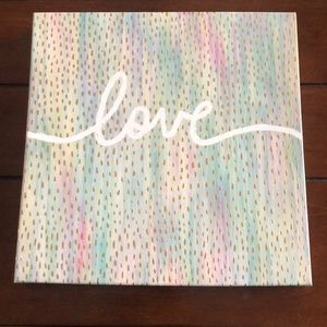 “LOVE” Wall Art 15.5x15.5